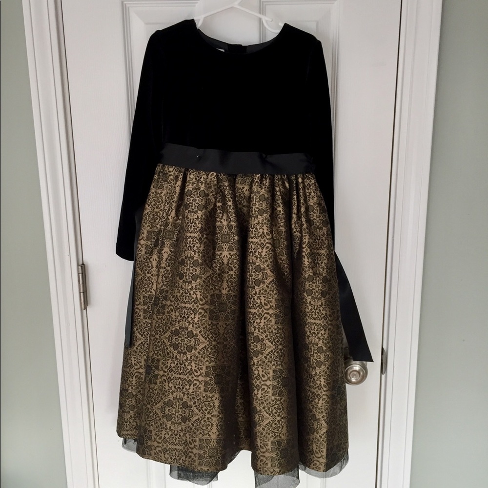 Talbots Kids Velvet and Silk Dress (size 6)
